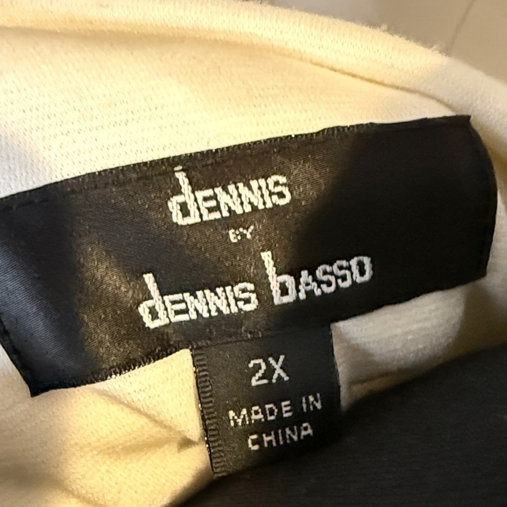 Dennis by Dennis Basso Off White Women's 2X Soft Blazer - Picture 2 of 5